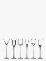 Lyngby Glas - Aquavit Glass Rom 18 Cm 6 Pcs Clear - Stiklinė - Nude