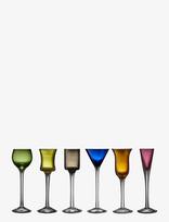 Lyngby Glas - Schnapps Glass 6 Pcs. Ass - Stiklinė - Marga / raštuota