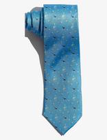 AN IVY - Light Blue Silk Badminton Player - Kaklaraištis - Mėlyna