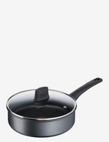 Tefal - Easy Chef Sautepan 24 Cm W. Lid - Puodas - Juoda