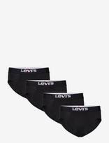 Levi's® - Levis Men Solid Basic Brief Org Co 4P Ecom - Kelnaitės - Juoda