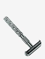 Parker - Parker 22R - Gunmetal Handle Butterfly Open Safety Razor - Skrudintuvas - Sidabro