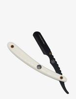 Parker - Parker Srwba - White Abs Handle Clip Type Black Blade Holder Barber/Straight Razor - Skrudintuvas - Marga / raštuota