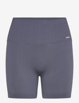 Aim´n - Ribbed Seamless Midi Biker Shorts - Dviratininko šortai - Mėlyna