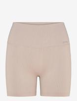Aim´n - Ribbed Seamless Midi Biker Shorts - Dviratininko šortai - Smėlio