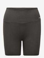 Aim´n - Ribbed Seamless Midi Biker Shorts - Dviratininko šortai - Chaki spalva