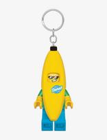 LEGO - Lego Iconic, Banana Guy Key Chain With Led Light - Krepšių etiketės - Geltona