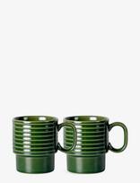 Sagaform - Coffee & More Mug 2-Pack - Kavos puodelis - Žalia