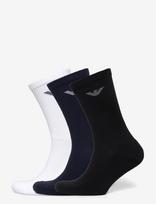 Emporio Armani - Men's Knit Short Socks - Įprastos kojinės - Balta