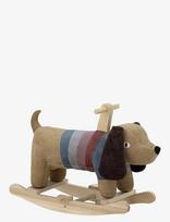 Bloomingville - Charlie Rocking Toy, Dog, Brown, Polyester - Supamasis žaislas - Marga / raštuota
