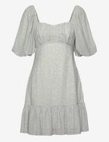 Malina - Adeline Draped Mini Dress - Trumpa suknelė - Pilka
