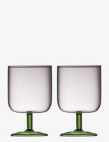 Lyngby Glas - Wine Glass Torino 2 Pcs - Baltojo vyno taurės - Rožinė