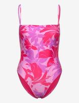 Speedo - Womens Printed Adjustable Thinstrap 1 Piece - Sportinis maudymosi kostiumėlis - Rožinė