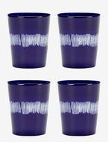 Serax - Tea Cup 33Cl Dark Blue-White Feast By Ottolenghi Set/4 - Arbatos puodelis - Mėlyna