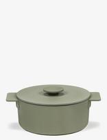 Serax - Pot Enamel Cast Iron D20 Surface By Sergio Herman - Troškintuvas - Žalia
