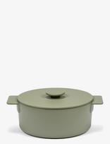 Serax - Pot Enamel Cast Iron D26 Surface By Sergio Herman - Troškintuvas - Žalia