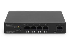 Serveris – kiti priedai Digitus  4 Port Gigabit PoE Switch DN-95330-1 10/100/1000Mbps (RJ-45), Unmanaged, Desktop, Ethernet LAN (RJ-45) ports 4
