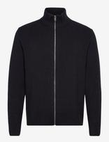 Lindbergh - Knitted Zip Cardigan - Megztinis su užtrauktuku - Juoda