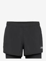 New Balance - Sport Essentials 2-In-1 Short 3" - Sportiniai šortai - Juoda