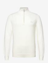 Gant - Cotton Pique Half Zip - Megztinis su užtrauktuku - Kreminė spalva