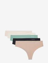 Calvin Klein - Thong 5Pk - Stringai - Marga / raštuota