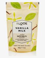 I LOVE - I Love Signature Bath Salts Vanilla Milk 500G - Vonios produktai - Nude