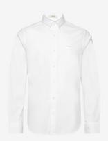 Gant - Slim Pinpoint Oxford Shirt - Laisvalaiko marškiniai - Balta