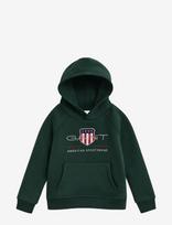 Gant - Archive Shield Raglan Hoodie - Džemperis - Žalia