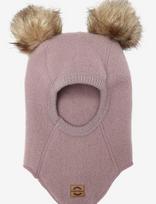 Mikk-line - Wool Fullface W. Pom Pom - Balaklava - Rožinė