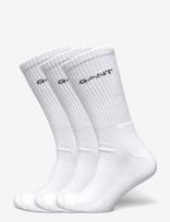 Gant - 3-Pack Sport Socks - Įprastos kojinės - Balta