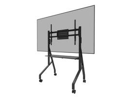 Televizoriaus laikiklis NEOMOUNTS  MOVE Go FL50-525BL1 TV trolley - 55-86" - max 76 kg - manual h 106-136 cm - VESA 100x100-900x600 - incl. hardware shelf - lockable