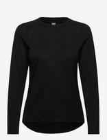 Helly Hansen - W Hh Durawool Crew Ls - Sportiniai marškinėliai ilgomis rankovėmis - Juoda