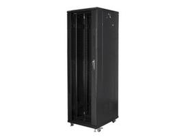 Serveriai Lanberg  Rack cabinet 19" free-standing 42U/600x1000 (flat pack) with mesh door lCD V2, black |