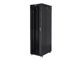 Serveriai Lanberg  Rack cabinet 19" free-standing 47U/800x1000 (flat pack) with glass door lCD V2, black |