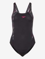 Speedo - Womens Hyperboom Splice Muscleback 1 Pc - Maudymosi kostiumėlis - Juoda