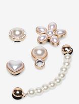 Crocs - Dainty Pearl Jewelry 5 Pack - Batų aksesuarai - Sidabro