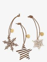 Mette Ditmer - Star Ornaments, 3-Pack - Kalėdiniai žaisliukai ir eglutės aksesuarai - Ruda