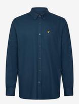 Lyle & Scott - Plain Flannel Shirt - Laisvalaiko marškiniai - Mėlyna