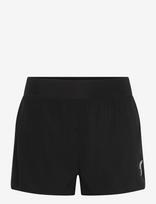 RS Sports - Women's Performance Court Shorts - 2 In 1 With Ball Pockets - Sportiniai šortai - Juoda