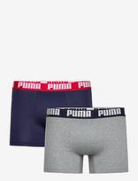 PUMA - Puma Men Everyday Basic Boxers 2P - Bokseriai - Marga / raštuota