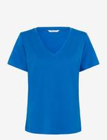 Cream - Crnaia Deep V-Neck T-Shirt - Marškinėliai trumpomis rankovėmis - Mėlyna
