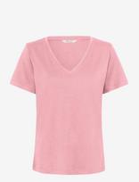 Cream - Crnaia Deep V-Neck T-Shirt - Marškinėliai trumpomis rankovėmis - Rožinė