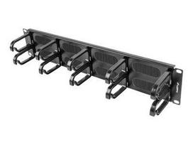 Kitos prekės Lanberg  19" cable management brush panel 10 rings - type B 2U, black |
