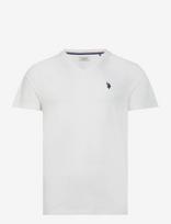 U.S. Polo Assn. - Uspa T-Shirt V-Neck Cem Men - Marškinėliai trumpomis rankovėmis - Balta