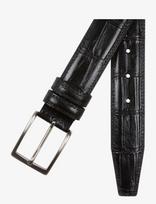 Portia 1924 - Croco Leather Belt - Klasikinis diržas - Juoda