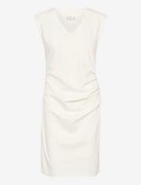 Kaffe - Kaindia V-Neck Dress - Trumpa suknelė - Balta