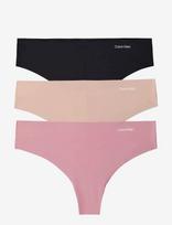 Calvin Klein - Thong 3Pk - Stringai - Rožinė