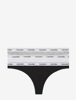 Calvin Klein - Thong 3Pk - Stringai - Marga / raštuota
