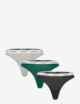 Calvin Klein - Thong 3Pk - Stringai - Marga / raštuota