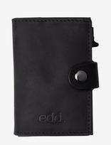 Edd. - Rfid Leather/Alu Card Holder - Kortelių dėklas - Juoda